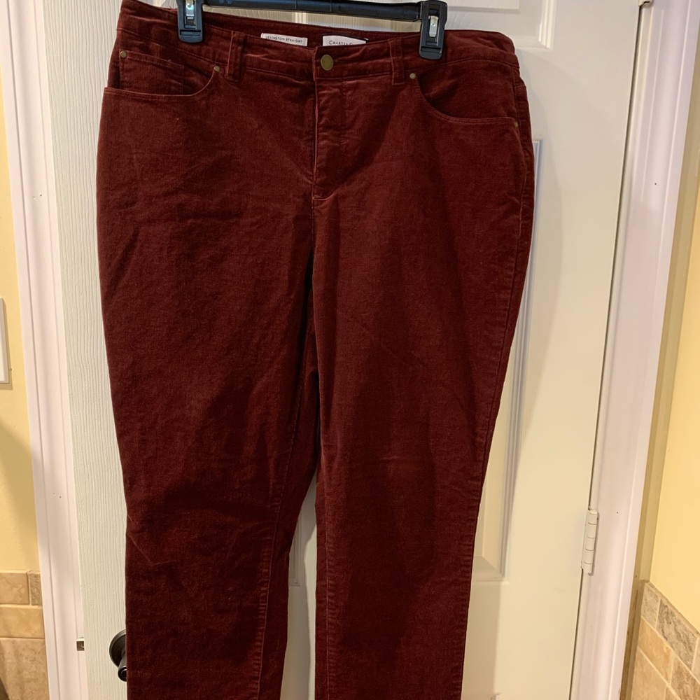Charter Club Corduroys Straight leg Sz 14 Average